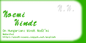 noemi windt business card